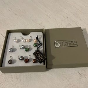 NWT Honora Collection cultured Pearl 6 Earrings sets dangle